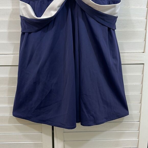 Robby Len Swimdress Size 20W Navy Blue & White EUC - Picture 5 of 15